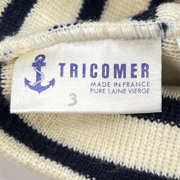 '80s Vintage Tricomer Wool Striped Nautical Fisherman Hat Made in France OS NWOT - Picture 5 of 6